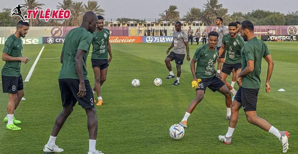 Đội tuyển Saudi Arabia tập cho trận đấu 